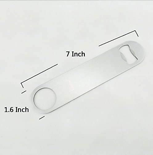 Stainless Steel Flat Bottle Opener and Beer Bottle Opener for Kitchen, Bar or Restaurant