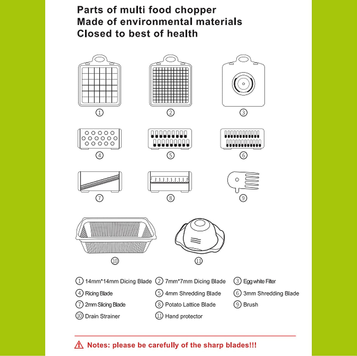 Vegetable Chopper Mandoline Slicer – Storageaid LLC