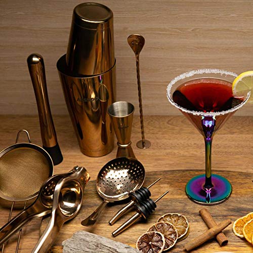 Golden Cocktail Shaker Set - Stainless Steel - 11 PCS from Apollo Box