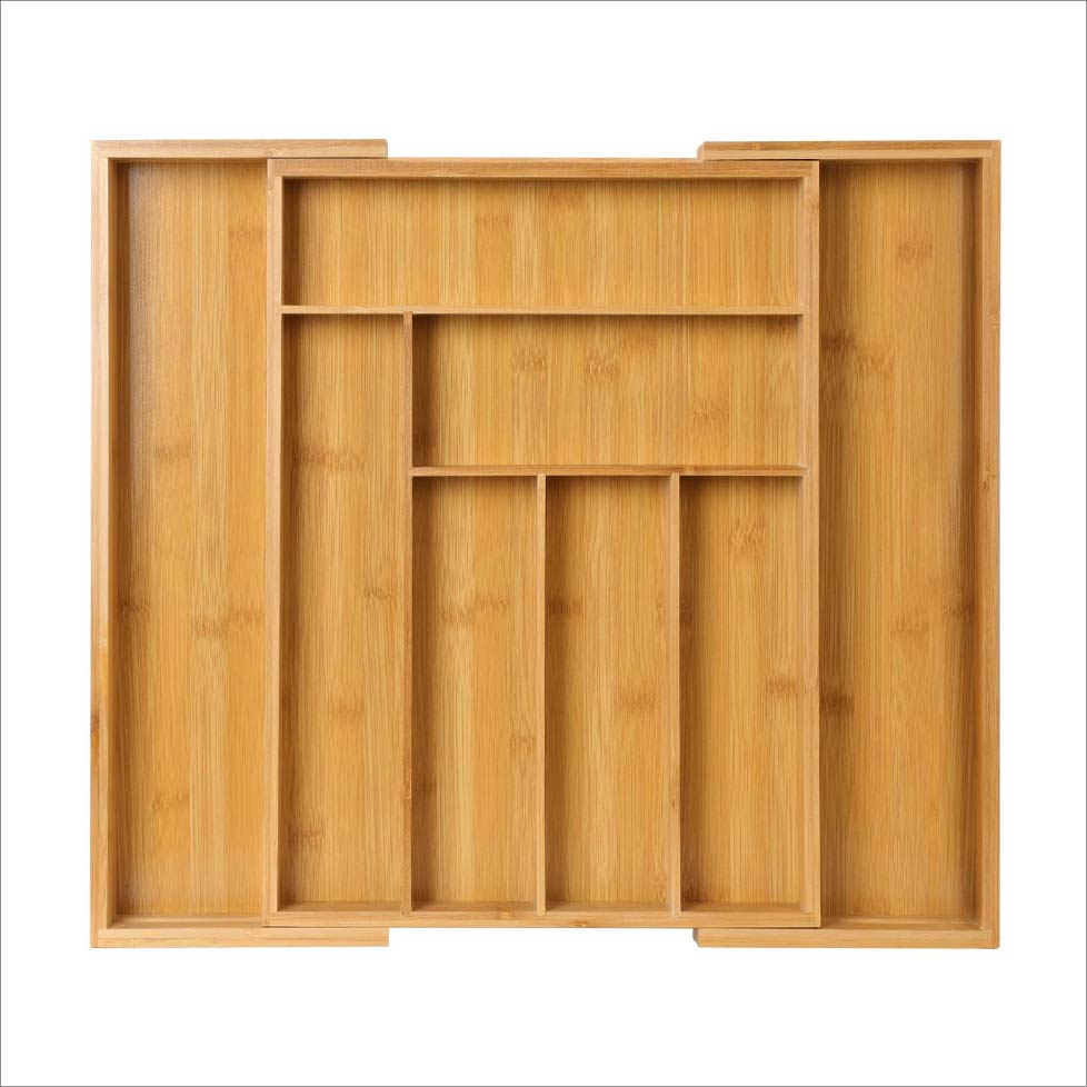 Bamboo  Small Expandable Drawer Divider for Cutlery or Tools