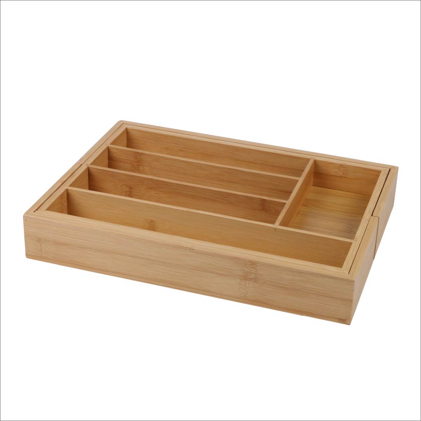 Bamboo  Small Expandable Drawer Divider for Cutlery or Tools