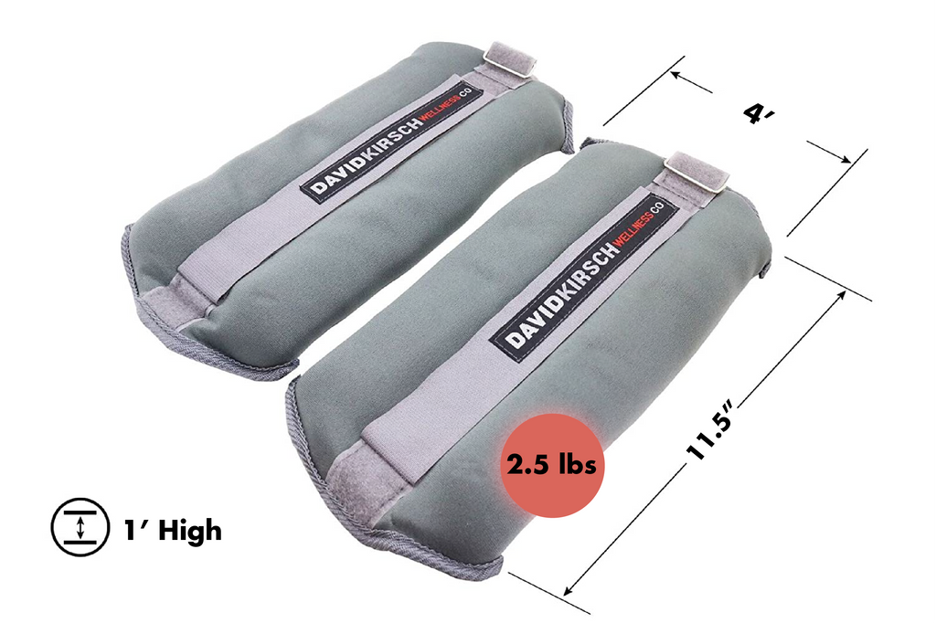 David Kirsch Ankle Weights Adjustable Comfort Wrist Pair 2/2.5 LB Total 5 LBs