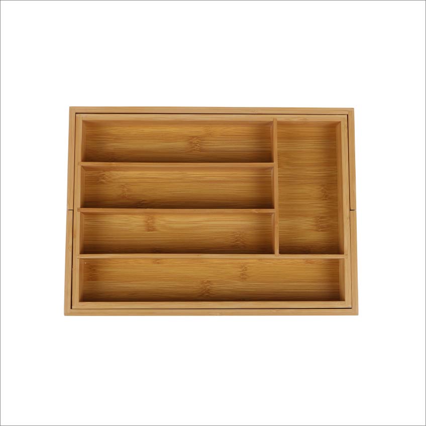 Bamboo  Small Expandable Drawer Divider for Cutlery or Tools