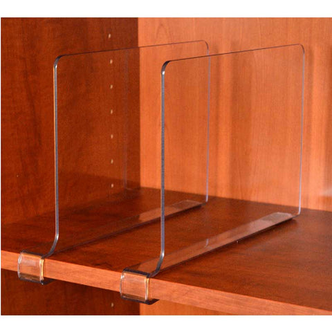 Acrylic Shelf Dividers Pack of 6