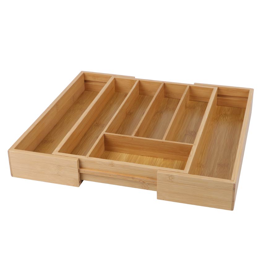 Bamboo  Small Expandable Drawer Divider for Cutlery or Tools