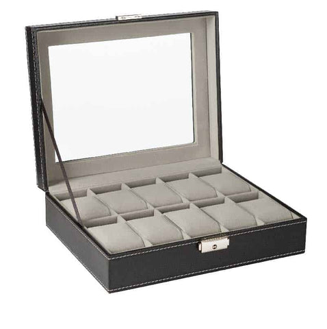 10 Slot Luxury Watch Case Display Organizer