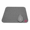 Silicone Drying Mat with Spoon Rest & Storage Band for Easy-Storage, Easy-Clean