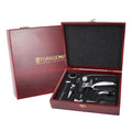 Storagemate 10 Piece Wine  Bottle Opener Gift Set In an Elegant Mahogany Wood Box