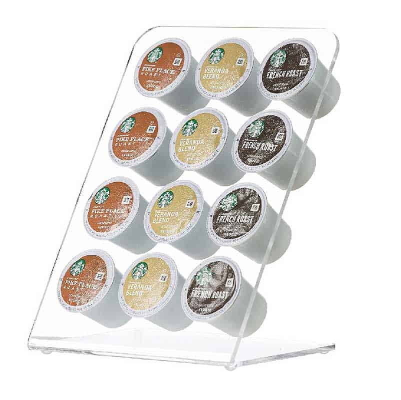 KitchenMate Clear Acrylic 12 Coffee K Cups Pod Holder