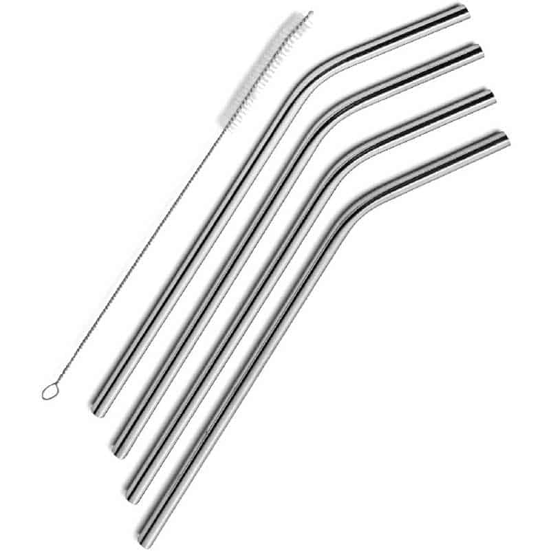 Stainless Steel Drinking Straws, Free Cleaning Brush Included