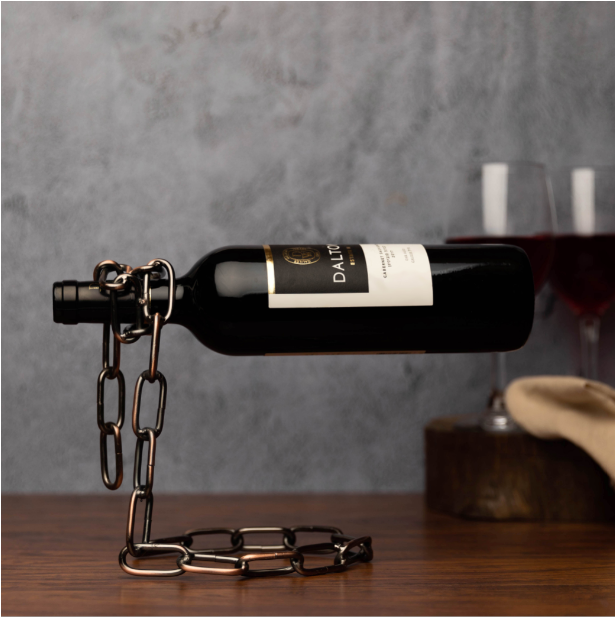 Chain Design Wine Holder (Bronze)