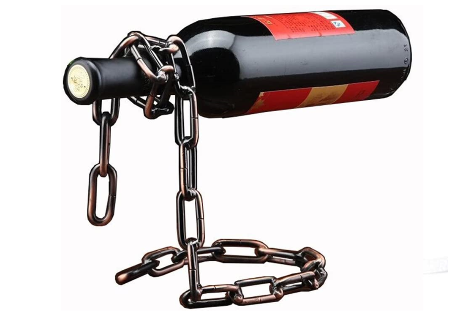 Chain Design Wine Holder (Bronze)