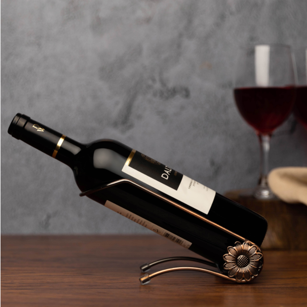 StorageMate Elegant Wine Bottle Holder for Single Bottle (Bronze)