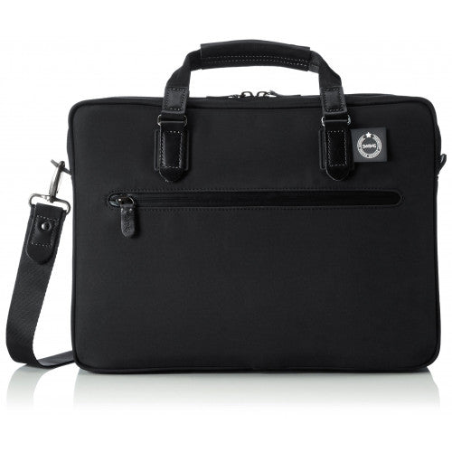 SWIMS 15.4 Inch  Fashionable Attache Briefcase Computer Bag for Stylish Men and Women (Black) - For Laptop/ iPad/ MacBook/  - Water  Resistant